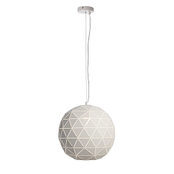 Luminaria colgante ASTEROPE 500 redondo E27 IP20, blanco mate regulable