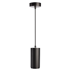 Luminaria colgante LUCEA 20 IP20, transparente, negro intenso regulable