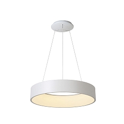 pendant luminaire SCULPTORIS 60 CCT DIM CCT Switch, ring shape IP20, mat, traffic white dimmable