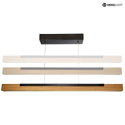 pendant luminaire MADERA IP20, brown, opal, black dimmable