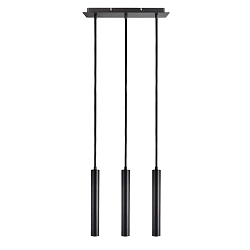 Luminaria colgante SLIM DIM de 3 llamas, lang, UGR < 19 IP20, negro intenso regulable