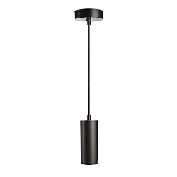 Luminaria colgante LUCEA DTW Dim-To-Warm IP20, negro intenso regulable