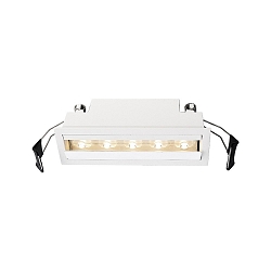 Luminaria empotrable para techos CETI 5 corriente constante IP20, satinado, blanco regulable