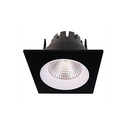 Luminaria empotrable para techos ORIONIS angular, corriente constante, negro mate, blanco regulable