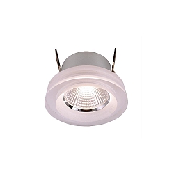 Luminaria empotrable para techos COB 68 Acryl Tunable White, claro, satinado regulable