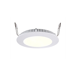 Luminaria empotrable para techos LED PANEL 8 constante de voltaje, blanco mate regulable