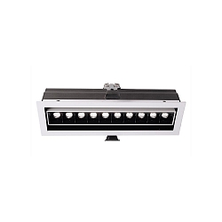 Luminaria empotrable para techos CETI 10 ADJUST corriente constante, blanco mate regulable