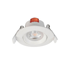 Luz downlight SMD-68-230V-ROUND giratorio, versi�n incorporada IP20, blanco tr�fico regulable