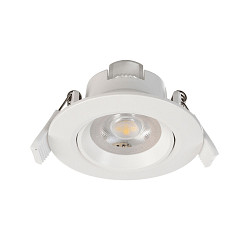 Luz downlight SMD-68-230V-ROUND giratorio, versi�n incorporada IP20, blanco tr�fico regulable