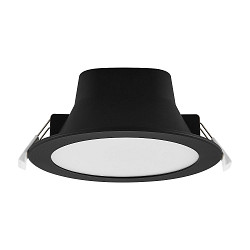 Luz downlight ACRUX PRO 145 r�gido, CCT Switch, UGR < 19, multipower IP20/ IP54, brillante, negro regulable