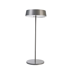 L�mpara de mesa a pilas MIRAM IP54, gris regulable