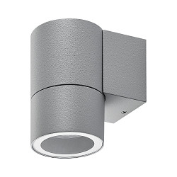 Foco para fachadas ACHERNAR DOWN de 1 llama, cil�ndrico, con portal�mpara GU10 IP65, gris claro