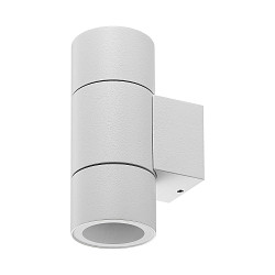 Foco para fachadas ACHERNAR UP & DOWN de 2 llamas, cil�ndrico, con portal�mpara GU10 IP65, blanco