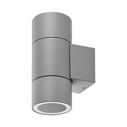 Foco para fachadas ACHERNAR UP & DOWN de 2 llamas, cil�ndrico, con portal�mpara GU10 IP65, gris claro