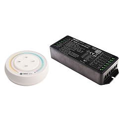 Atenuador de intensidad LED SINGLE/CCT, negro, blanco