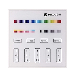 Mando a distancia RF-SMART SINGLE/CCT/RGB/RGBW/RGB+CCT 4 canales, blanco