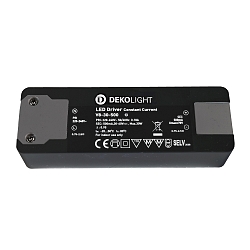 Controlador de LED BASIC CC 500MA corriente constante, ajustable, conmutable, antracita, negro
