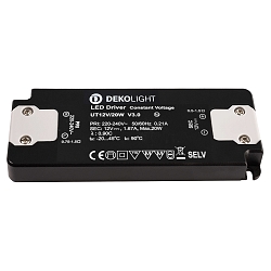 Controlador de LED FLAT CV UT12V constante de voltaje, conmutable, gris, negro