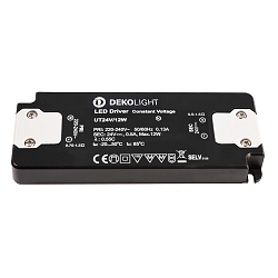 Controlador de LED FLAT CV UT24V constante de voltaje, conmutable, gris, negro