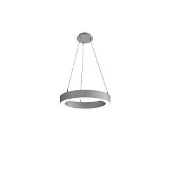 Luminaria colgante LAUTARO 600/80 UP/DOWN PRISMA M3 IP20, gris claro regulable