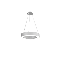 Luminaria colgante LAUTARO 600/100 UP/DOWN OPAL M3 IP20, gris claro regulable