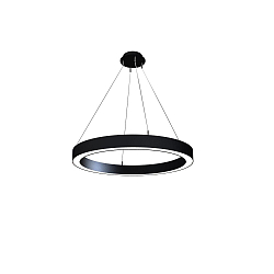 Luminaria colgante LAUTARO 900/80 DOWN OPAL M3 IP20, negro regulable