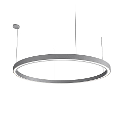 Luminaria colgante LAUTARO 1500/60 UP/DOWN OPAL P5 IP20, gris claro regulable