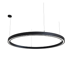 Luminaria colgante LAUTARO 1500/60 UP/DOWN OPAL P5 IP20, negro regulable