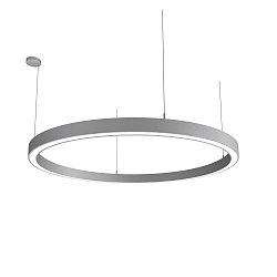 Luminaria colgante LAUTARO 1500/80 UP/DOWN OPAL P5 IP20, gris claro regulable