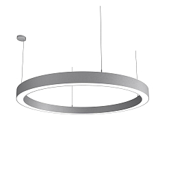 Luminaria colgante LAUTARO 1500/100 UP/DOWN OPAL P5 IP20, gris claro regulable