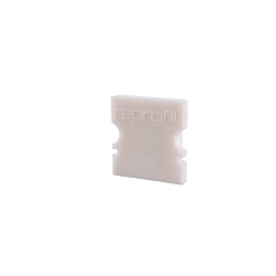 Endcaps P-AU-02-08, 14 mm, 2 items, white