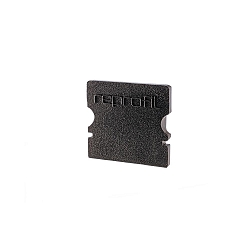 Endcaps P-AU-02-10, 16 mm, 2 items, black