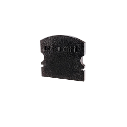 Endcaps f-AU-02-12, 18 mm, 2 items, black
