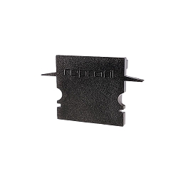 Endcaps H-ET-02-15, 30 mm, 2 items, black