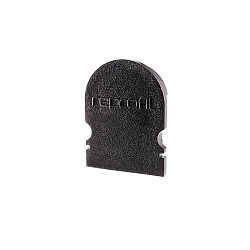 Endcaps R-AU-02-12, 18 mm, 2 items, black