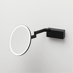 Espejo con iluminaci�n VISION R Espejo con 5 aumentos IP44, negro mate 