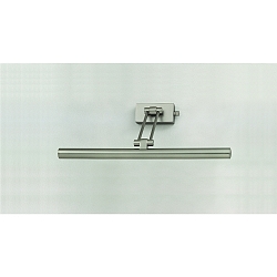 Luminaria de pared DIM 40 G9 IP20, n�quel satinado regulable
