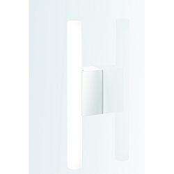 Luminaria de pared OMEGA 2 S14d 30-60cm 1 sockel IP20, cromo 