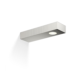 Luminaria de pared FLAT 2 LED IP44, n�quel satinado 