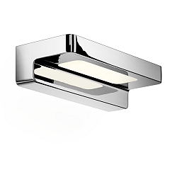 Luminaria de pared FORM 20 LED IP44, cromo regulable