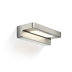 Luminaria de pared FORM 20 LED IP44, n�quel satinado regulable