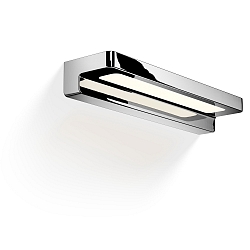 Luminaria de pared FORM 34 LED IP44, cromo regulable