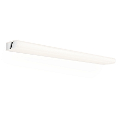 Luminaria de pared BOOK 90 LED IP20, cromo regulable