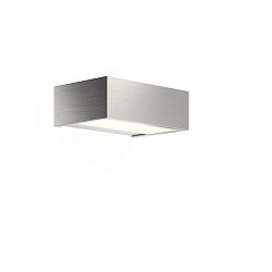 Luminaria de pared BOX 15 N LED IP44, n�quel satinado regulable