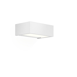 Luminaria de pared BOX 15 N LED IP44, blanco mate regulable