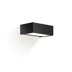 Luminaria de pared BOX 15 N LED IP44, negro mate regulable