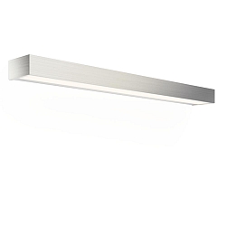 Luminaria de pared BOX 80 N LED IP44, n�quel satinado regulable