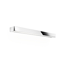 Luminaria de pared BOX 80 N LED IP44, cromo regulable
