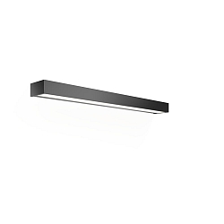 Luminaria de pared BOX 80 N LED IP44, negro mate regulable