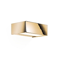 Luminaria de pared BOX 15 N LED IP44, dorado regulable